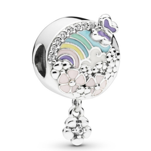 Pandora Flower Color Story Charm with Dangle - Picture 1 of 7